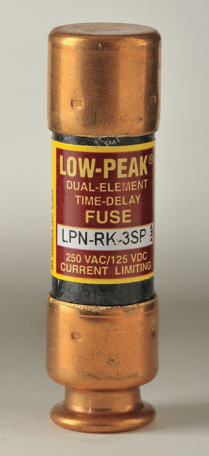 BUSSMANN Fuse, Time Delay, Class RK1, LPNRKSP Series, 3 A 1DH09LPN