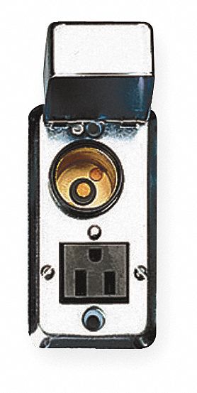 Plug Fuse Box Cover Unit, 2-1/4" Handy Box Type, 15 Amps AC, 125VAC Voltage