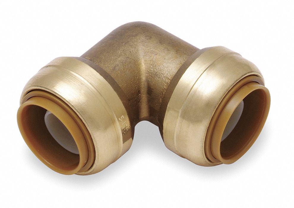 SHARKBITE Elbow, 90 Degrees, Tube Fitting Material DZR Brass, Fitting