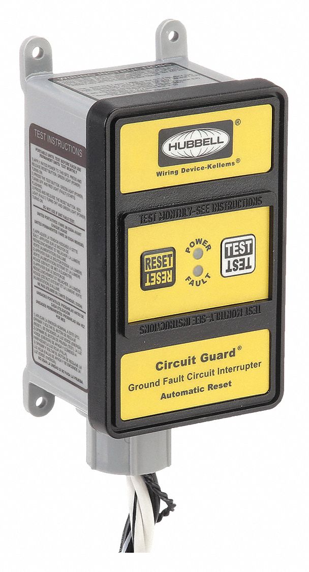 Hard Wired GFCI: 30 A Amps, 120V AC, Single Phase, 4X, Audible Alert