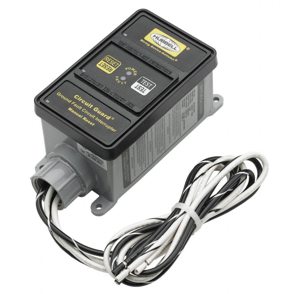 HUBBELL WIRING DEVICEKELLEMS Hard Wired GFCI 30 A Amps, 120/208V AC