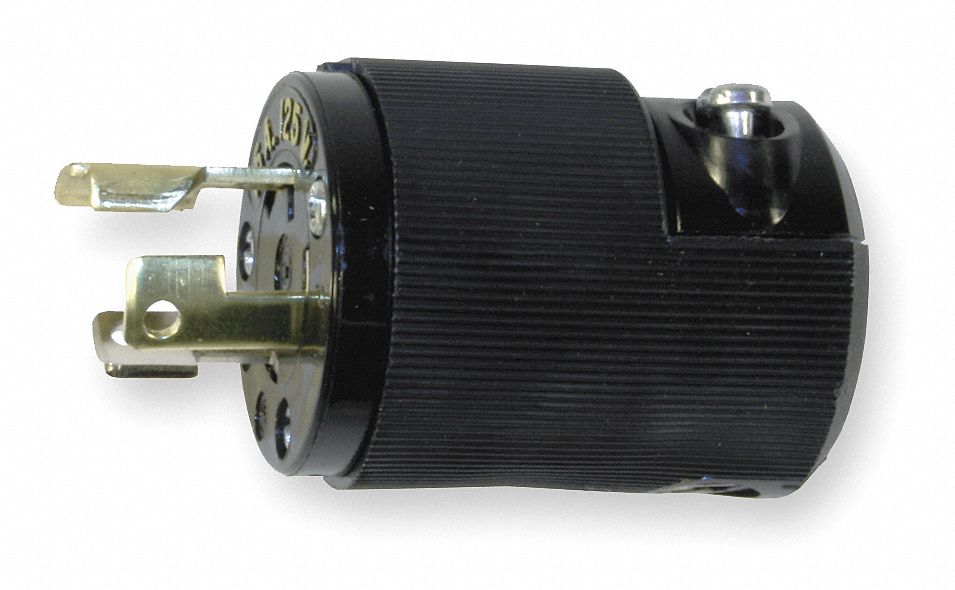 LckPlg Straight 15 A Black Nylon 3Blds