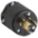 LOCKING PLUG, L5-15P, 125V AC, 15 A, 2 POLES, BLACK, SCREW TERMINALS