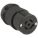 LOCKING CONNECTOR, L21-20R, 20 A, 120/208V AC, 4 POLES, BLACK, SCREW TERMINALS