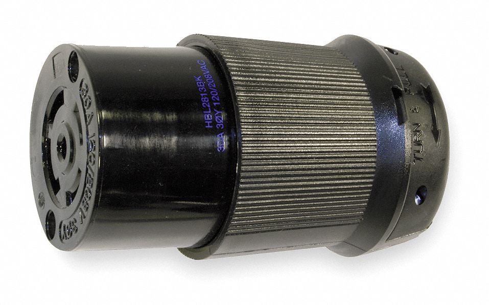LckCon Straight 30 A Black Nylon L21-30R