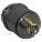 LOCKING PLUG, L14-20P, 125/250V AC, 20 A, 3 POLES, BLACK, SCREW TERMINALS