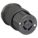 LOCKING CONNECTOR, L14-20R, 20 A, 125/250V AC, 3 POLES, BLACK, SCREW TERMINALS