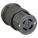 LOCKING CONNECTOR, L14-30R, 30 A, 125/250V AC, 3 POLES, BLACK, SCREW TERMINALS