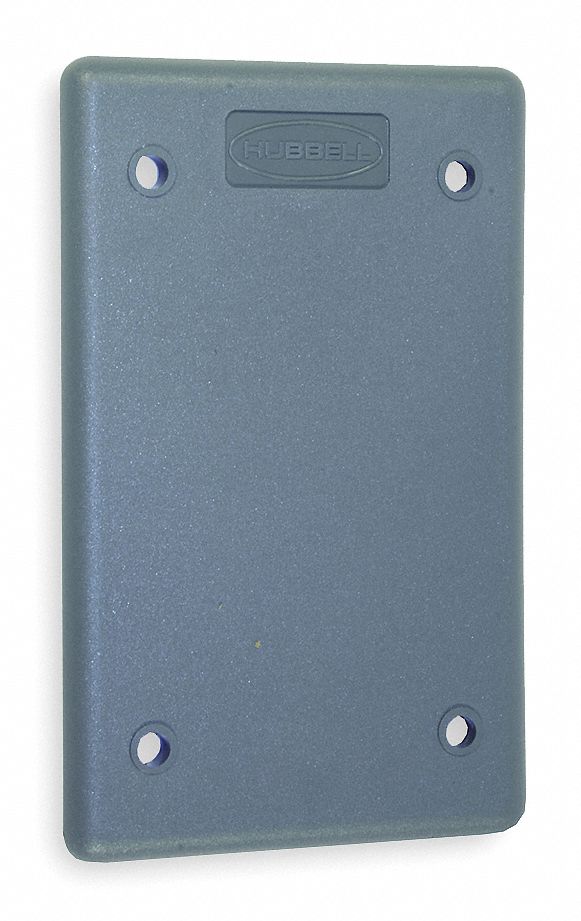 Blank Wall Plate Stnd Gray 1Gng Lt Txtr