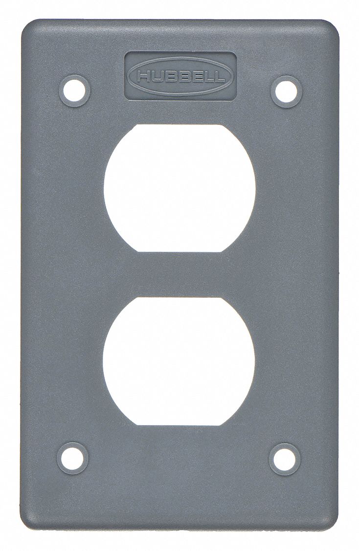 Dup Rcpt Wll Plt, Stnd;Gray, 1Gng, Lt Txtr