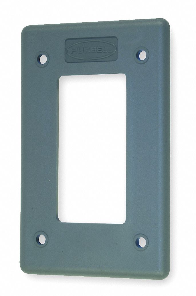 Rocker Wall Plate 1 Gang Gray