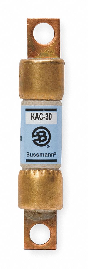 SEMICONDUCTOR FUSE, 30 AMPS, 600V AC, BOLT-ON BODY, 2⅞ IN L X 9/16 IN DIAMETER FUSE SIZE