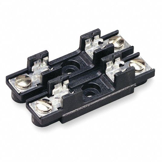 BUSSMANN Fuse Block 2 Poles, 0 to 30 A, 300V AC/DC, Screw, BoltDown