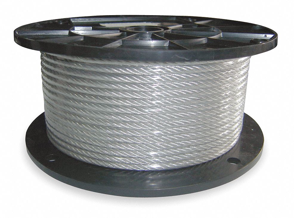 Cuerda de acero con diámetro 4mm 6x7 2x guardacabo SET 1 Seilwerk STANKE Cuerda de acero galvanizado 100m 4x abrazadera 
