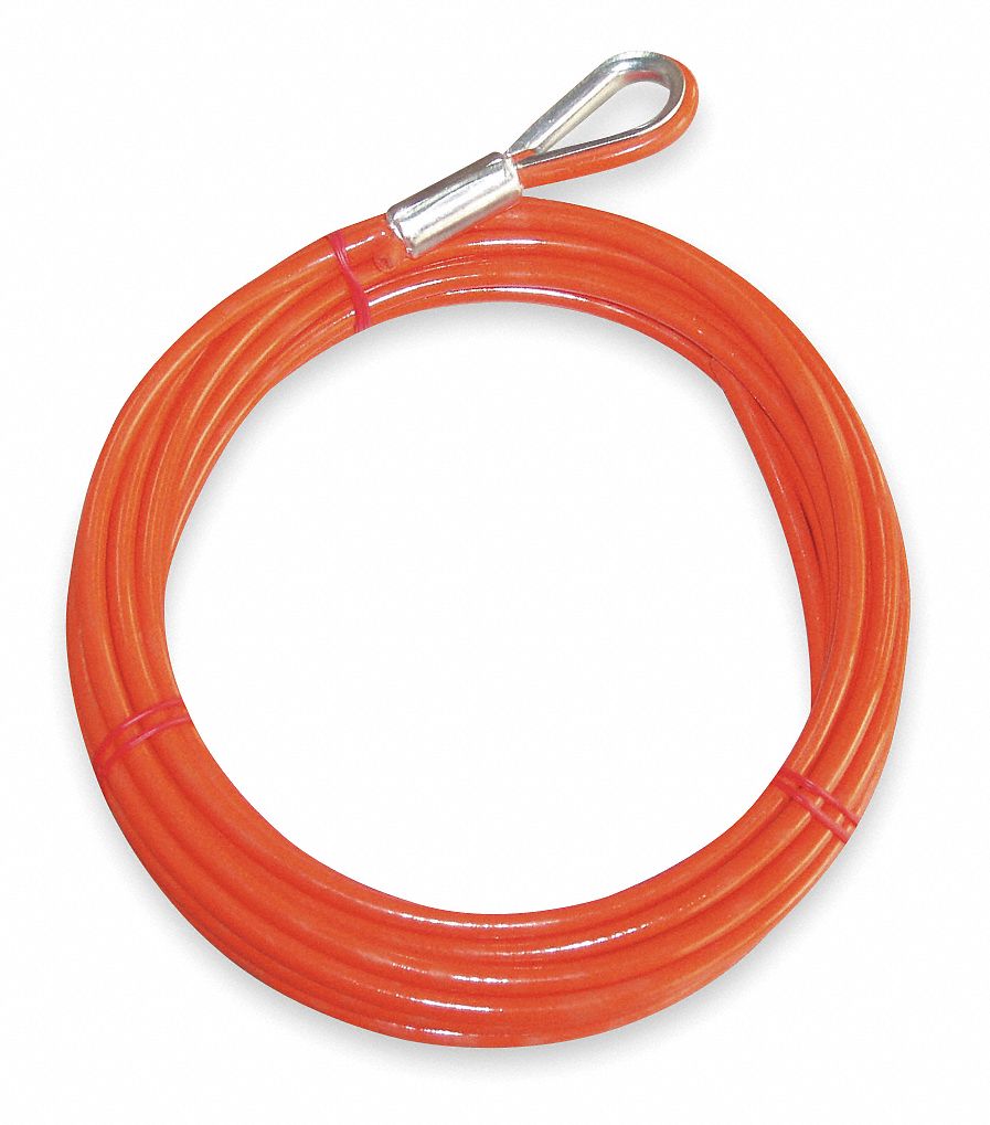 Galvanized Steel Winch Cable 50 Ft with Thimble Eye 7x19 Advantage 3/16