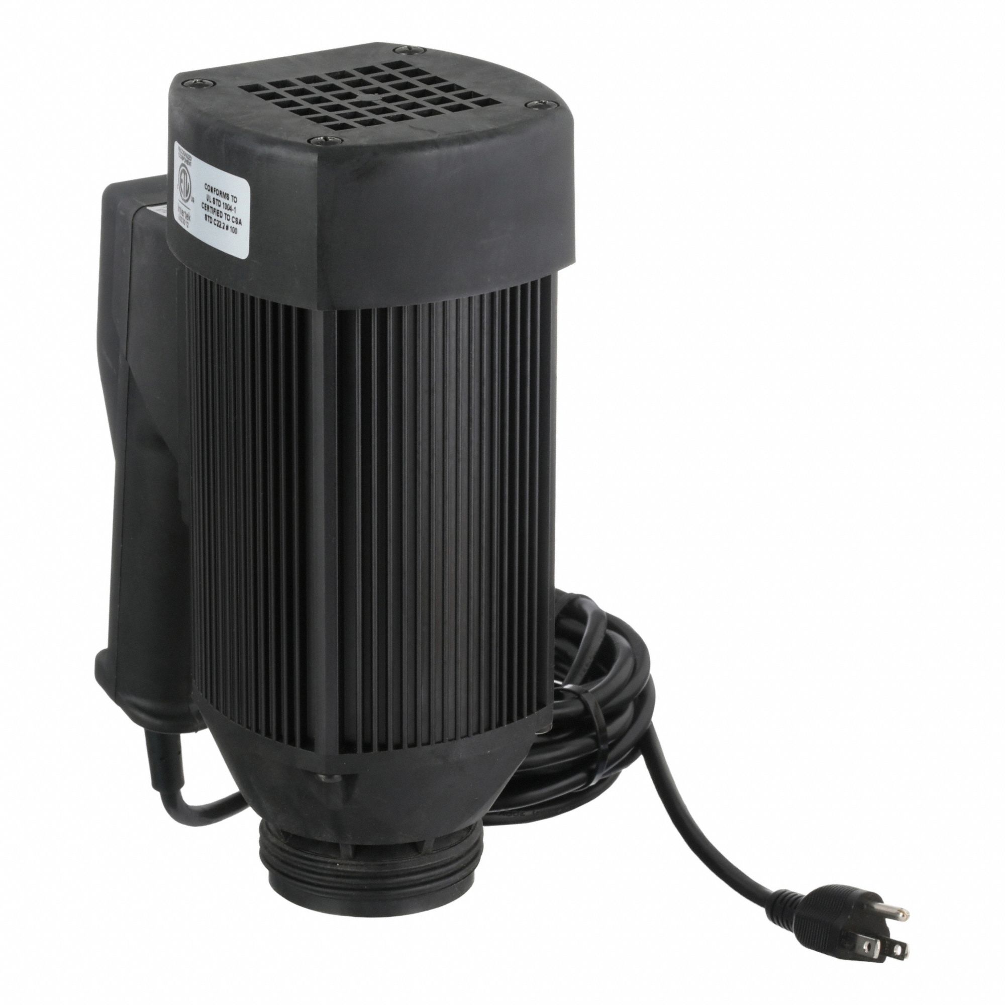 Electric Drum Pump Motor: Corded Electric, 1 hp HP, 110 V AC, Aluminum