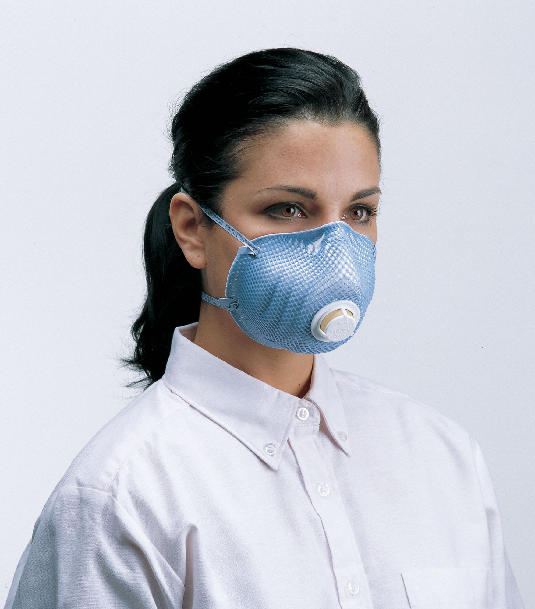 MOLDEX Disposable Respirator Dual, NonAdj, Molded Nose Bridge