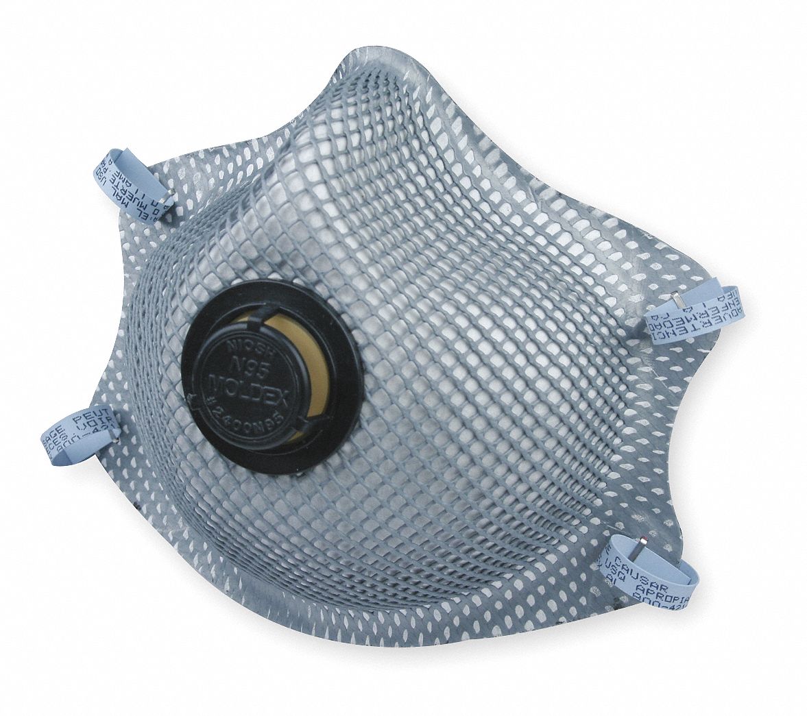 PARTICULATE RESPIRATOR, DISPOSABLE, OV/OZONE, LATEX/DURA-MESH, M/L, NIOSH, 10/BAG