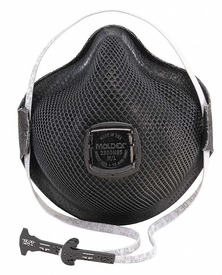 PARTICULATE RESPIRATOR W/ HANDYSTRAP/VENTEX VALVE, DURA-MESH, M/L, MOULDED, NIOSH