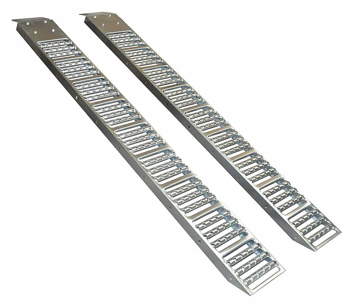RAMP, 0.5 TON LOAD CAPACITY, NOT ADJUSTABLE, STEEL, 72 IN OVERALL L, 9 IN OVERALL W, 1 PR