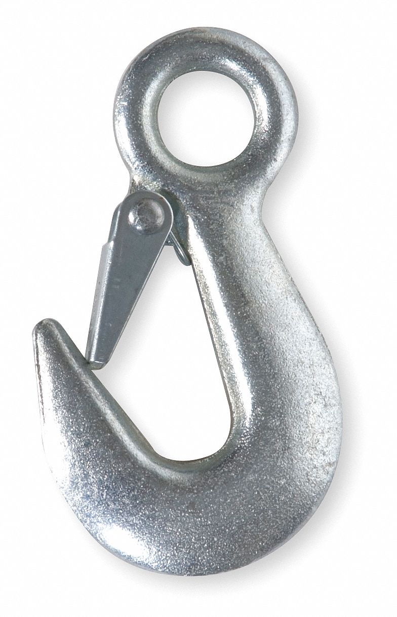 DAYTON Eye Hook, Steel, 40 Grade, Eye, 1,500 lb Working Load Limit