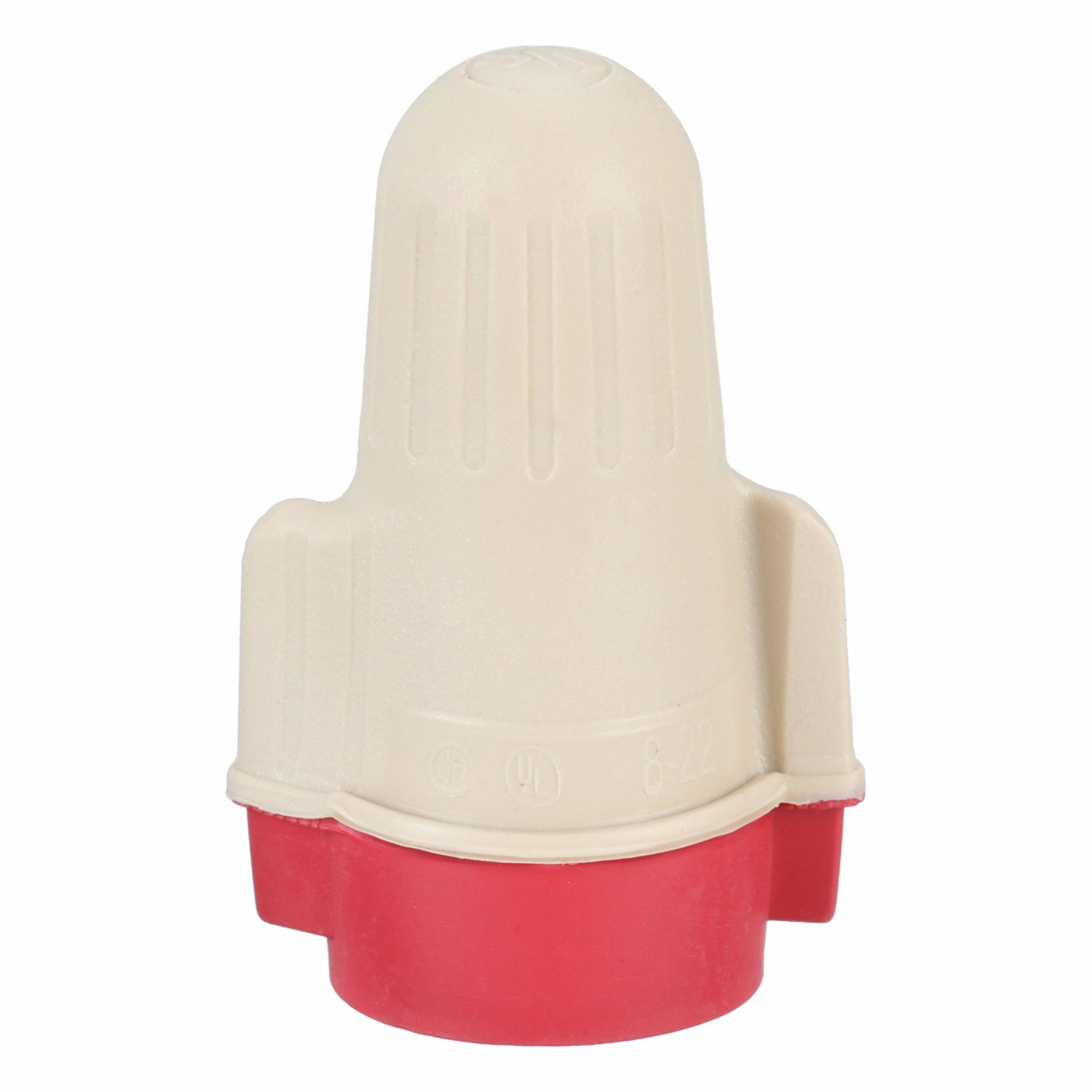 Twist-On Wire Connectors: Red/Tan, Wire Sizes 22 AWG – 8 AWG, 600 V, 100, PK