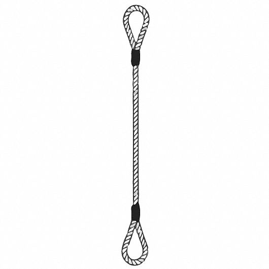 DAYTON 1DNG8 Sling,Wire Rope,3 ft. 
