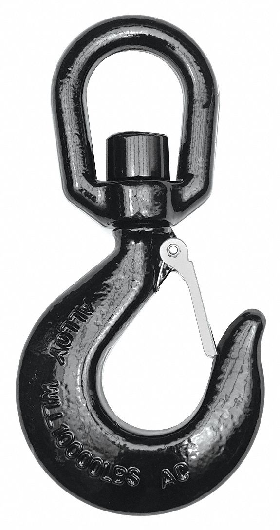SLIP HOOK, 10,000 LB WORKING LOAD LIMIT, 80 HOOK GRADE, ALLOY STEEL, ¾ IN MATERIAL THICK