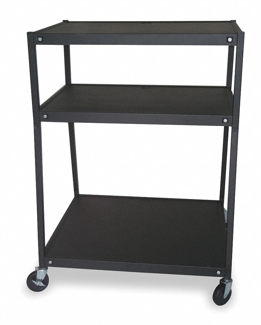 1DNP2 - Cart 3 Shelves Black