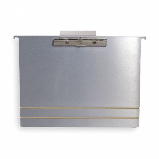 Silver File Size, 12 3/4 in W x 9 3/4 in H, 5/8 in Clip Capacity, 1 EA ...