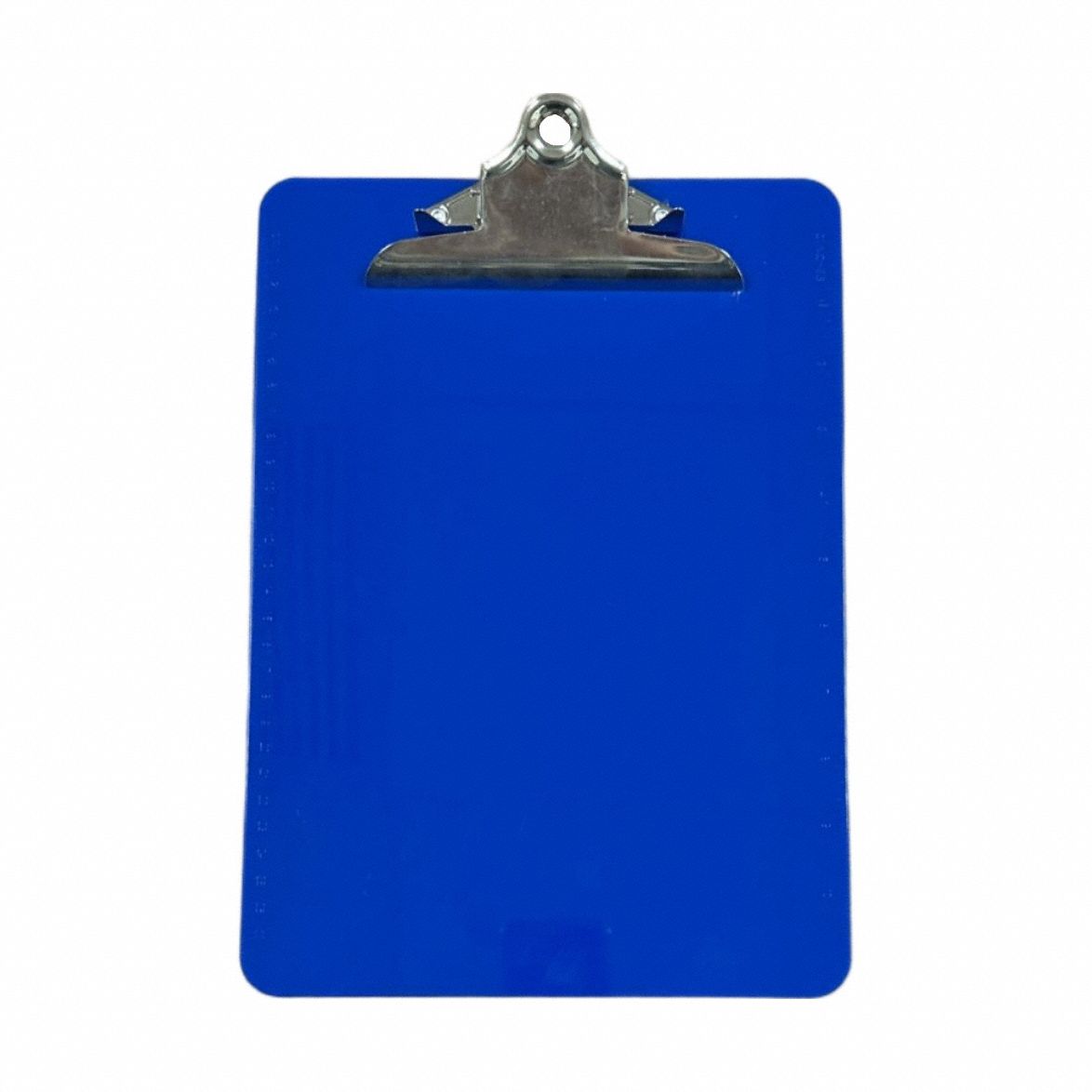 Clipboard: Letter Paper Size Name, Plastic, 1 in Clip Capacity, 9 in Overall Wd, Blue, Plastic