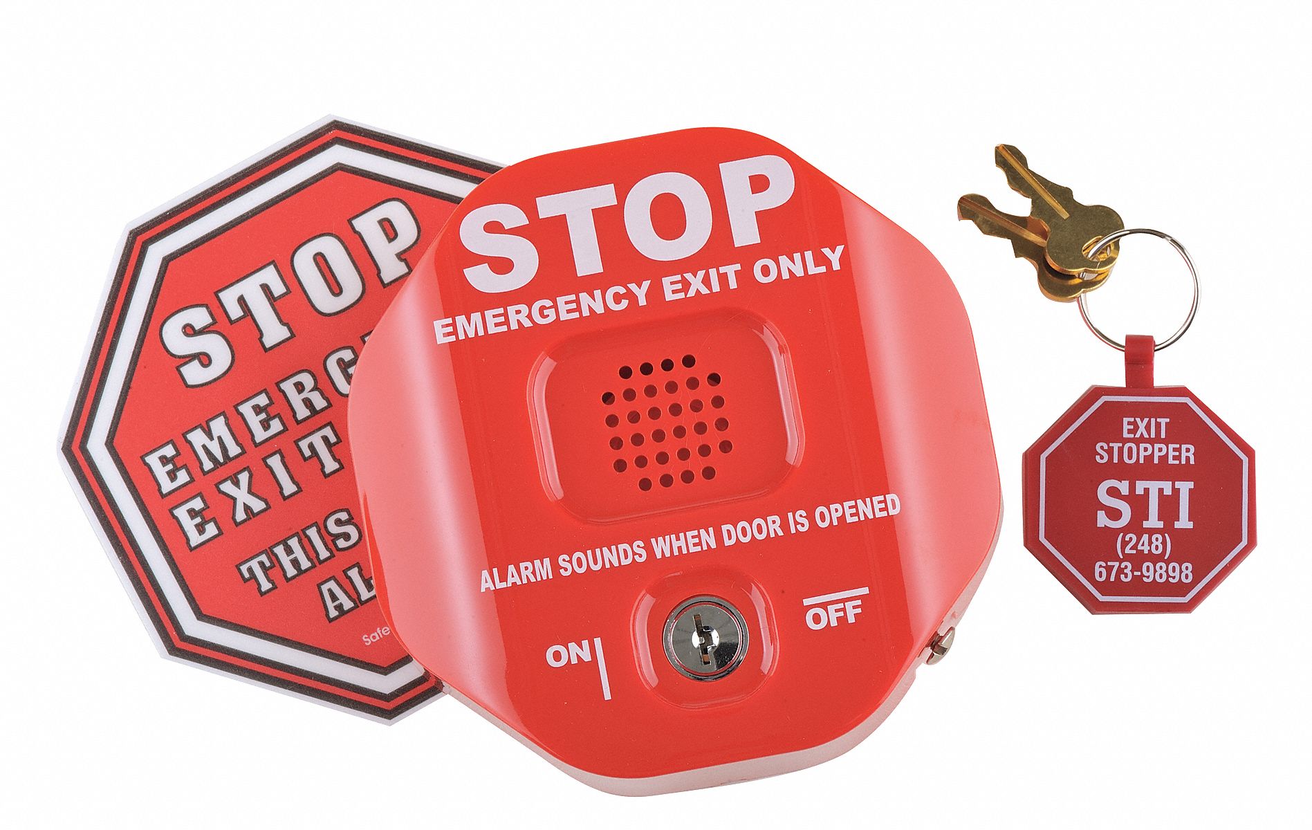 ALARM DOOR 9VDC RED