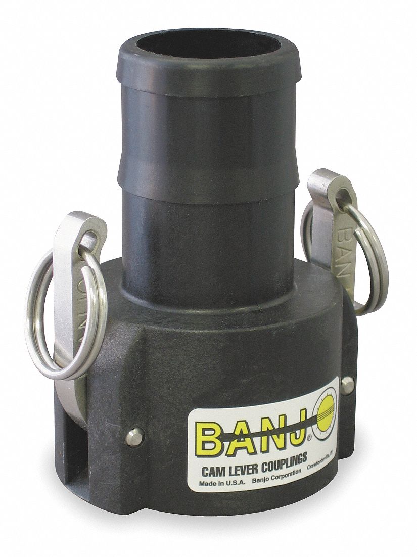 Banjo 100125PL Polypropylene Cam /& Groove Fitting 1 Male Adapter Dust Plug Four Pack