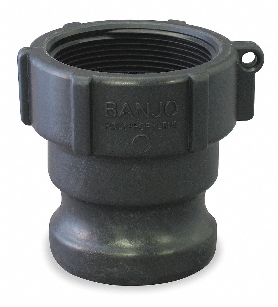 Banjo 200A Polypropylene Cam & Groove Fitting 2 Male Adapter x NPT Female Four Pack 
