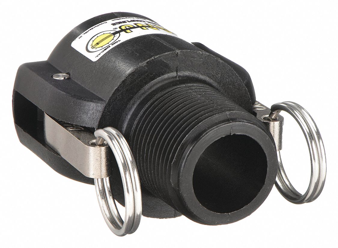 CAM & GROOVE COUPLING: 1 IN COUPLING, 1 IN HOSE FITTING, 1 IN -11-½ THREAD, EPDM