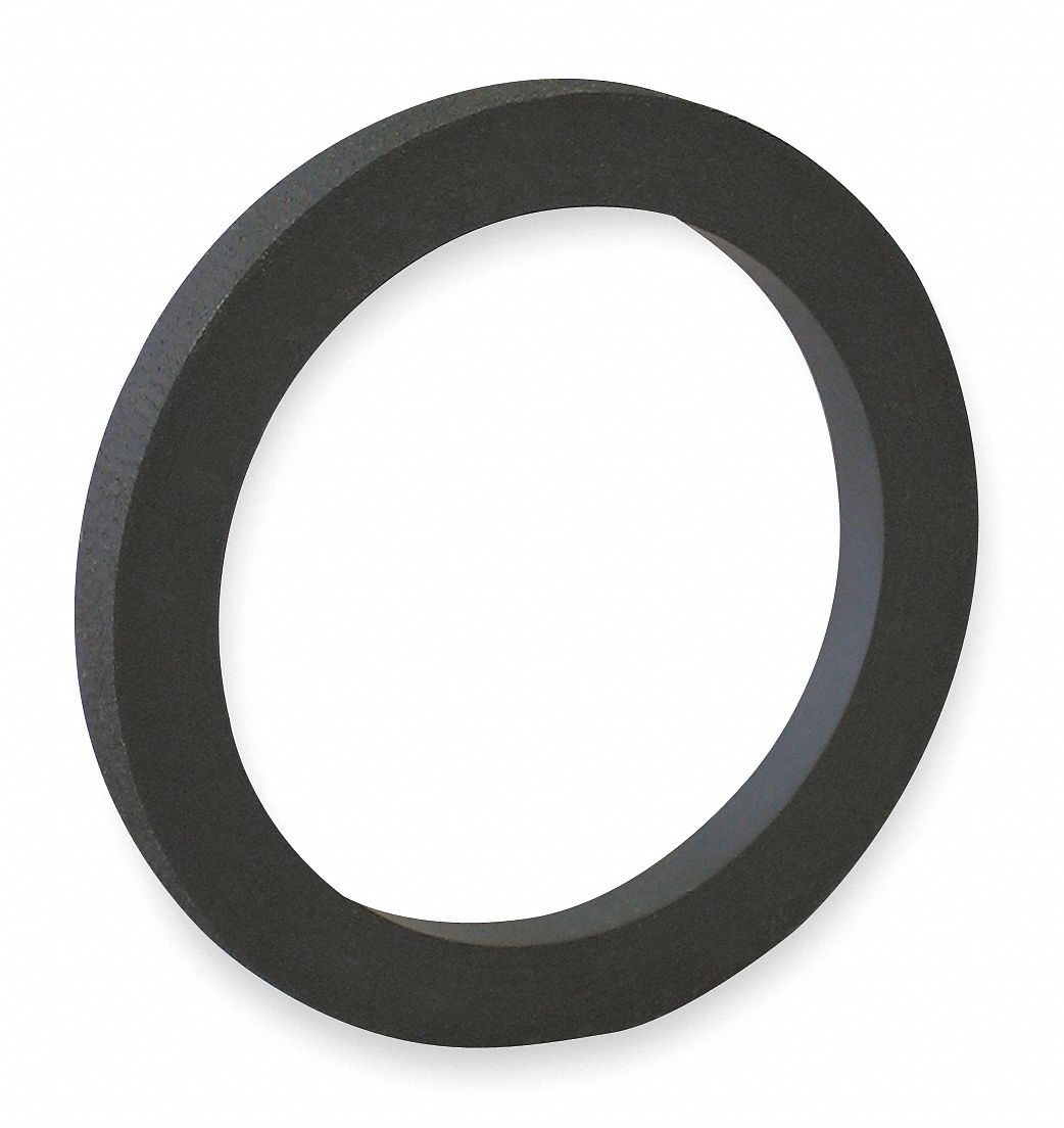 CAM & GROOVE GASKET: FOR 3 IN COUPLING, BLACK, 3 23/32 IN OD, FLAT, 0.25 IN THICK