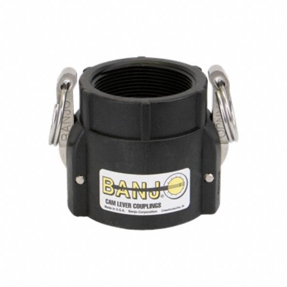 Cam and Groove Coupling: 2 in Coupling Size, 2 in Hose Fitting Size, 2 in -11-1/2 Thread Size, EPDM