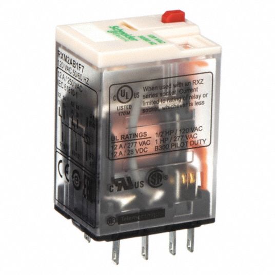 Schneider Electric, 8 Pins - Relay, Dpdt, General Purpose Relay - 1dpy4 