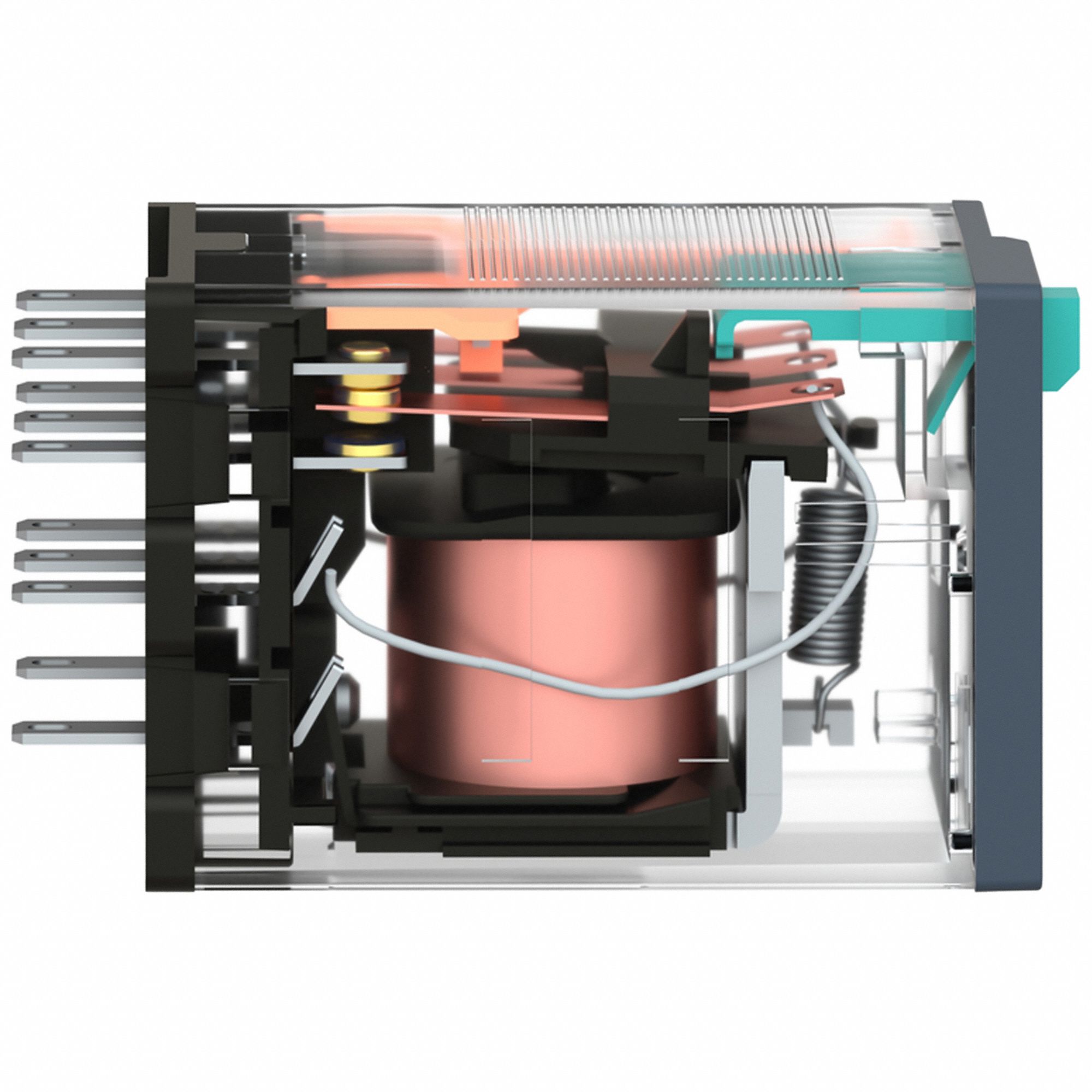 RELAIS USAGE GENERAL, 24 V CC, CARRE