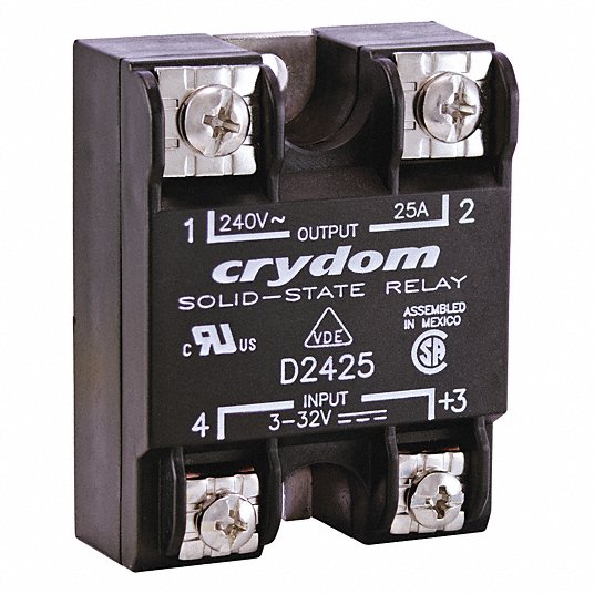 : 280 V/AC Nullspannungsschaltend 1 St. Crydom Halbleiterrelais D2W202F Last-Strom max. : 2 A Schaltspannung max.