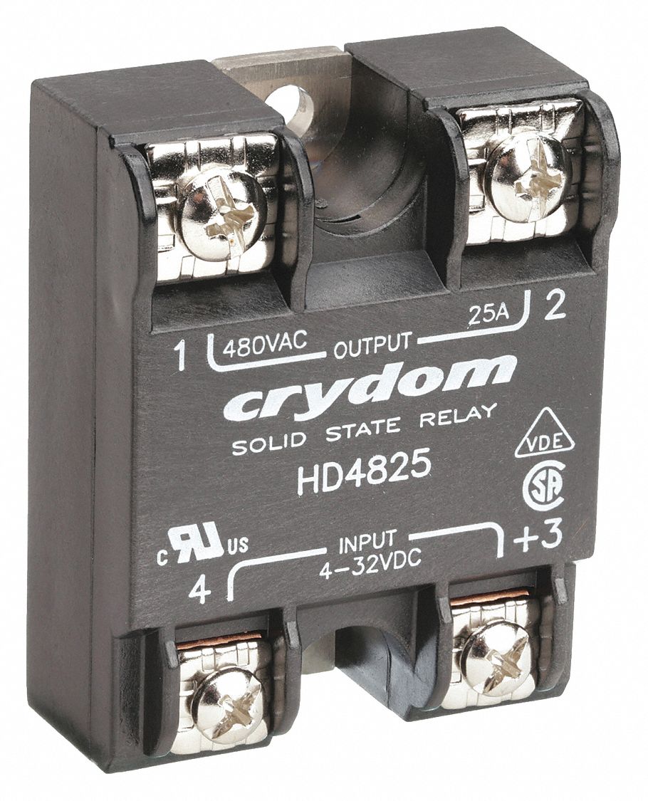 Solid State Relay: Surface Mounted, 25 A Max Output Current, SCR, AC Output