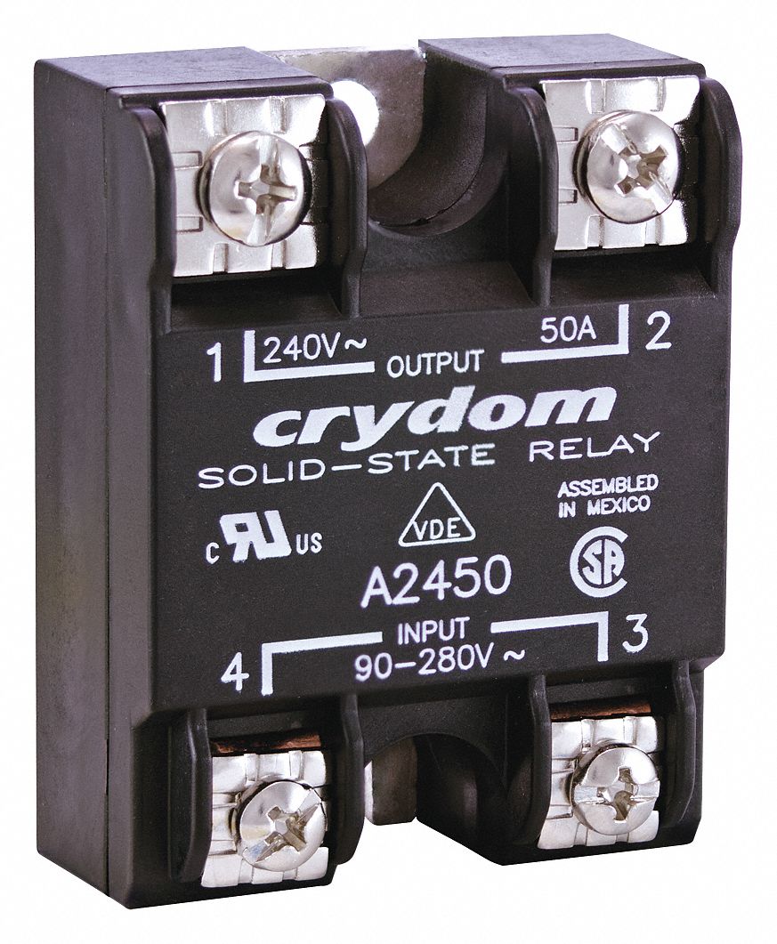 CRYDOM Solid State Relay, Input or Control Voltage 90 to 280V AC