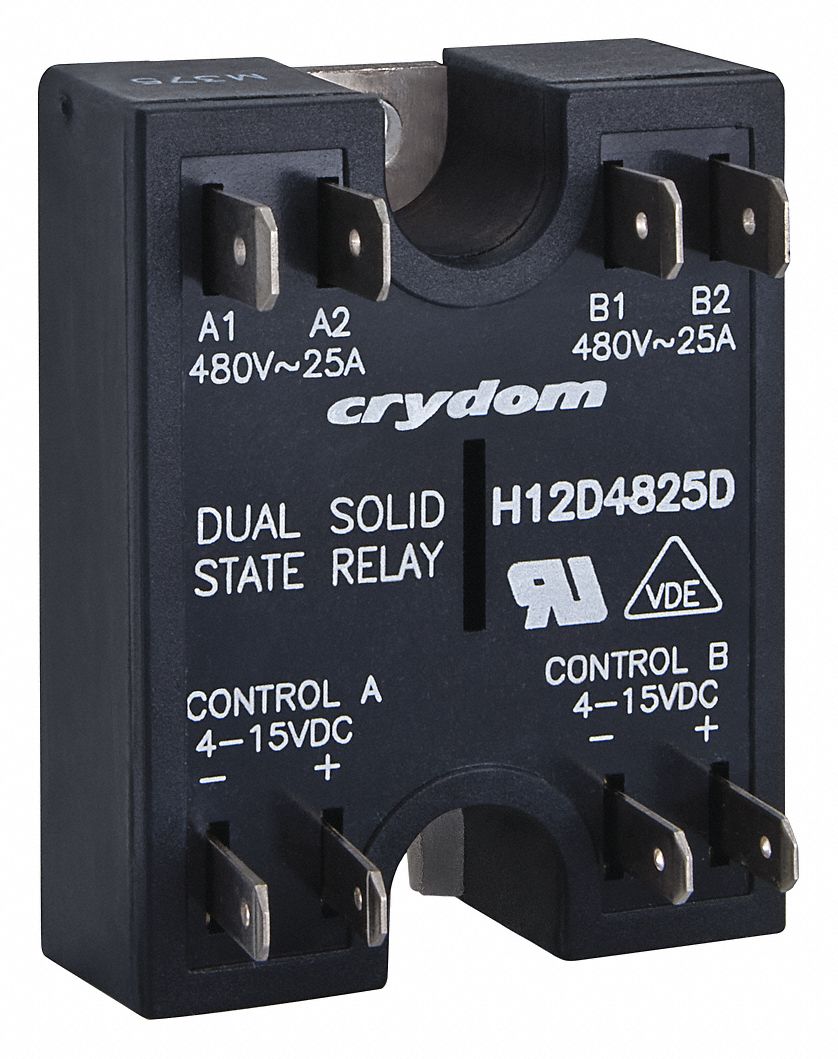 DUAL SOLID STATE RELAY, SURFACE MOUNTED, 40 A MAX OUTPUT CURRENT, SCR, AC OUTPUT