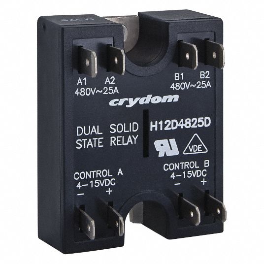 CRYDOM Dual Solid State Relay, Input or Control Voltage 4 to 15V DC