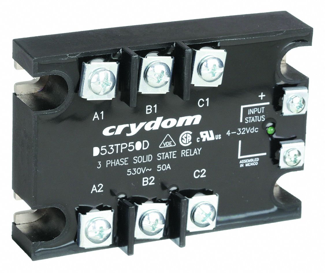 Crydom surface mounted 50 a max output current solid state relay
