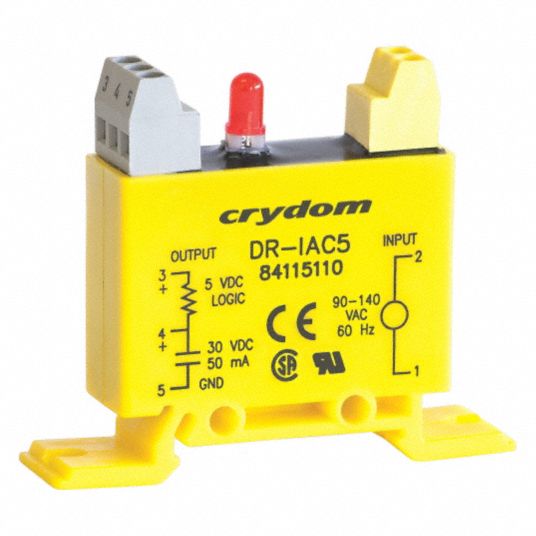 CRYDOM Input Module, 90 to 140V AC/DC Input, 3 to 30V DC Output, DIN