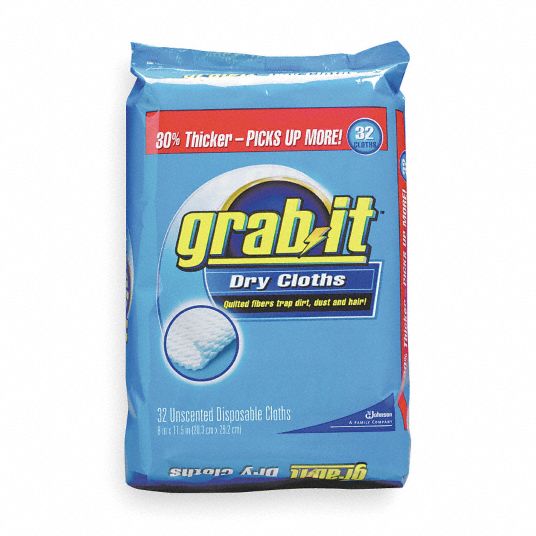 PLEDGE GrabIt Cloths, PK 6 1DU21CB663281 Grainger