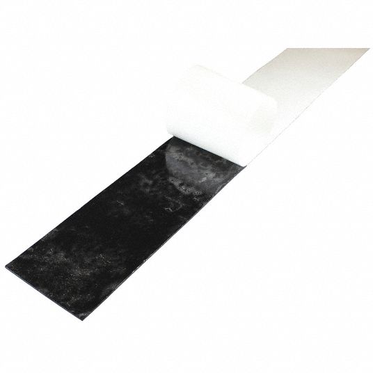 E JAMES Material Buna N Backing Type Adhesive Color Black Grade 