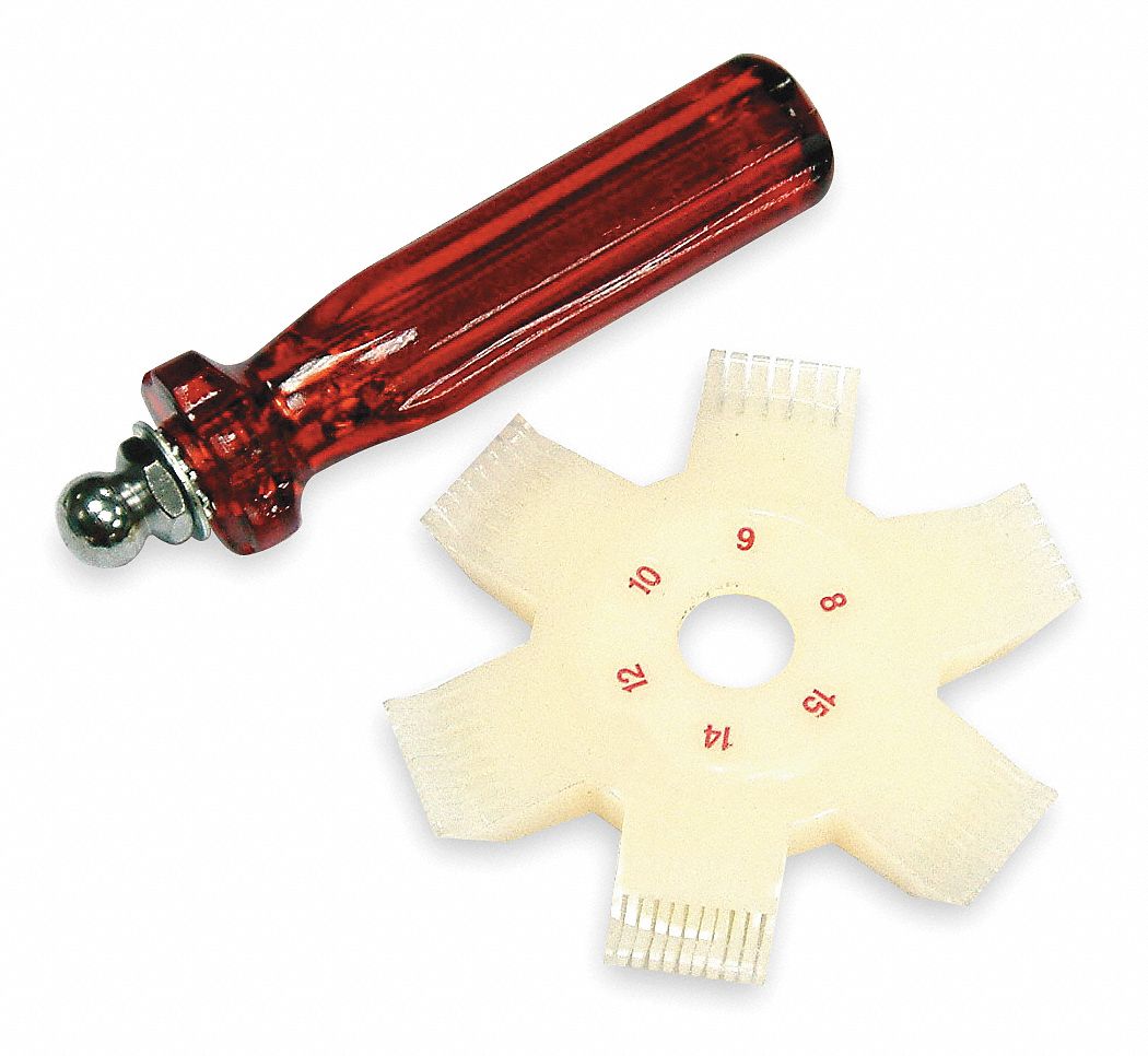 WESTWARD Condenser Fin Comb Cleaner and Straightner, Automotive A/C, 3 1/8 in dia x 4 1/8 in L