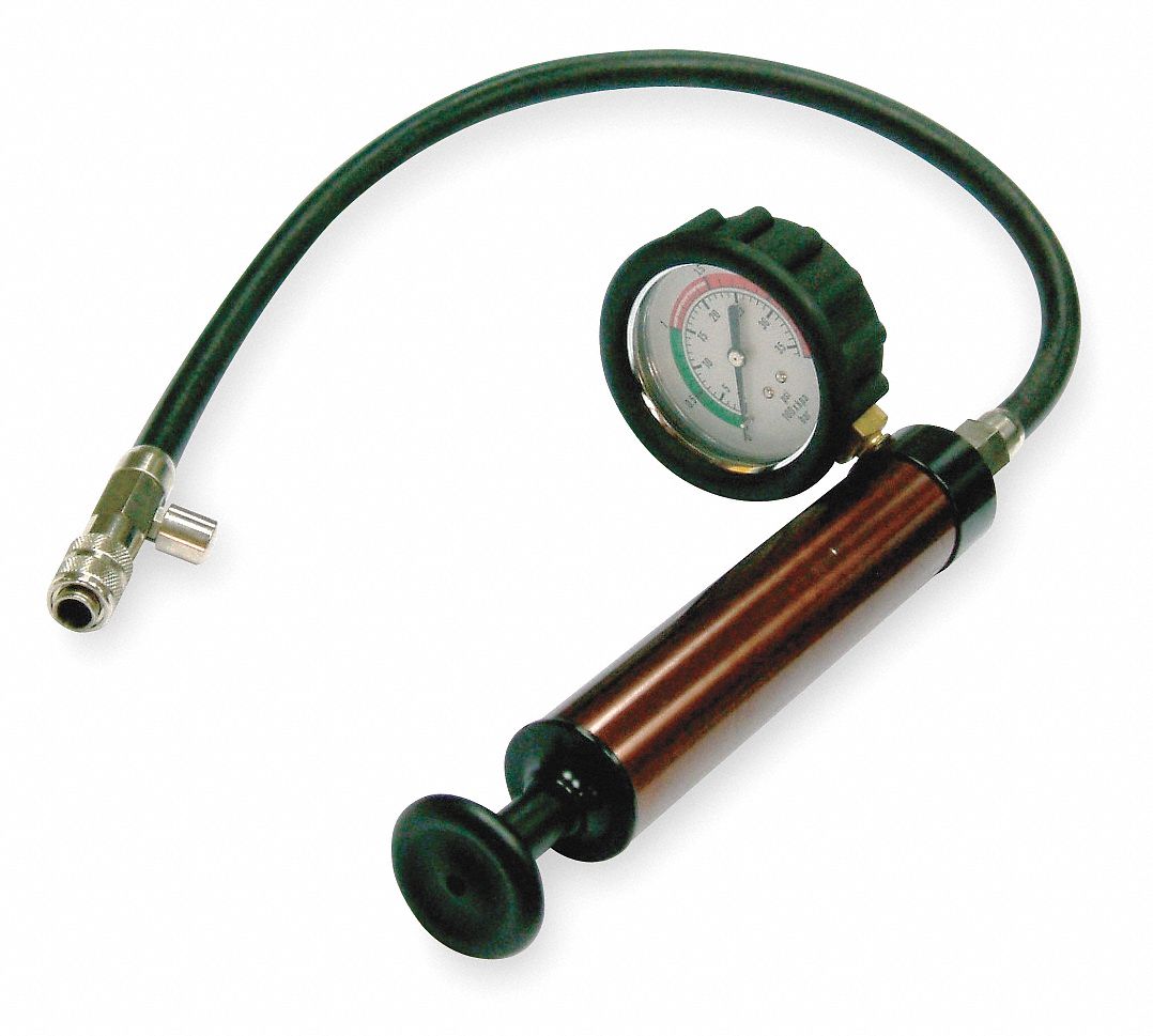 WESTWARD Cooling System Pressure Testing Pump, Brown Anodized Finish